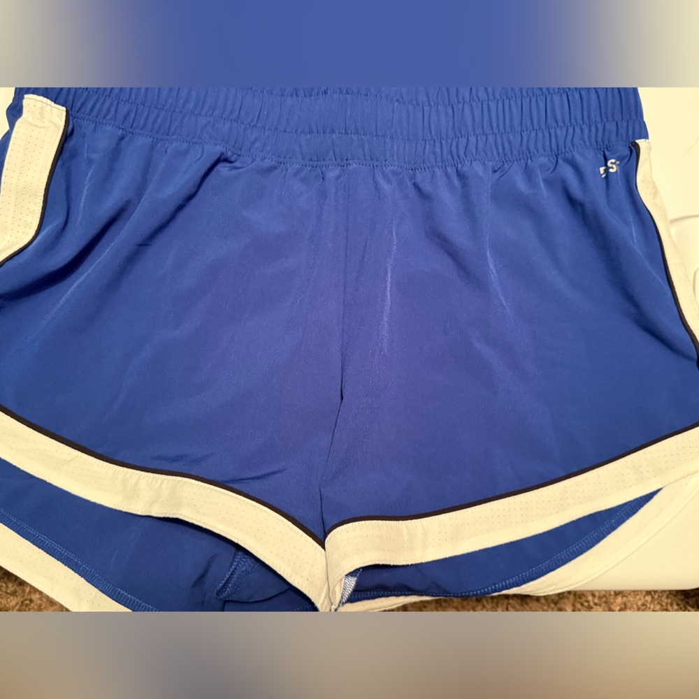 DSG Blue and White Athletic Shorts